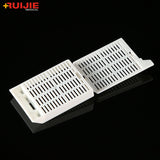 Pathology Disposable Plastic Round Square Stripe Hole Embedding Cassette with Removable Lid Square hold with lid