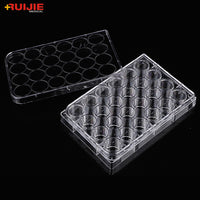 Sterile 6 Holes Plastic Tissue Culture Plates with Cover