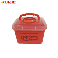 Plastic Disposal Sharp Containers/Medical Waste Bins 5L <br>MOQ：50 Pcs