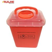 Plastic Disposal Sharp Containers/Medical Waste Bins 8L <br>MOQ：30 Pcs