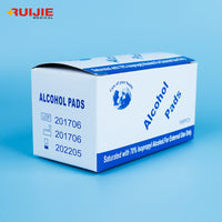 Single Pack Customized Design 75% Isopropyl Hospital Alcohol Wipes <br>100 Pieces<span style='font-size: 15px;'> (Min. Order)</span><br><strong>$0.0036 - $0.006 / Pieces</strong>