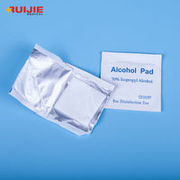 Non-woven Medical Alcohol Pad 75% Isopropyl Alcohol Swabs <br>100 Pieces<span style='font-size: 15px;'> (Min. Order)</span><br><strong>$0.0036 - $0.006 / Pieces</strong>