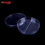 Disposable sterilized 90*15mm 2 Room Plastic Petri Dish