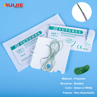 Medical Disposable Polyester (BRAIDED) Sterile Suture With Thread