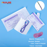 Medical Disposable Poliglactine 910 (PGLA) Sterile Suture With Thread