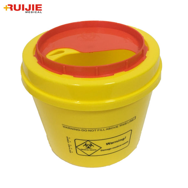 Wholesale Disposable Plastic Medical Sharp Container 1L <br>MOQ:100 Pcs